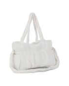 Sac à langer sherpa Songes blanc - 35x15,5x25 cm
