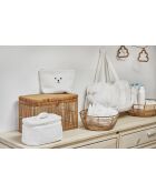 Sac à langer sherpa Songes blanc - 35x15,5x25 cm