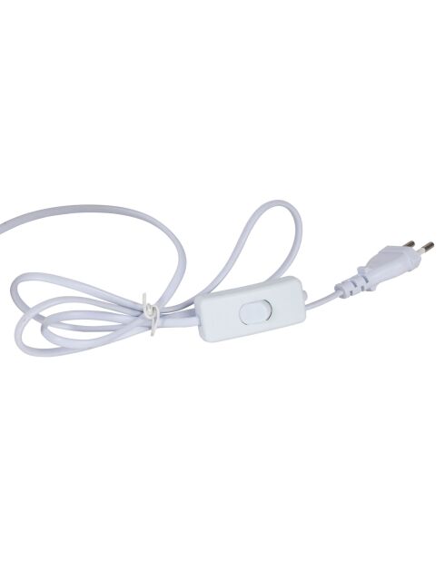 Lampe Lignes E27 câble 1,30 m écrue/terracotta - D11-25xH45 cm