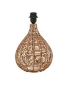 Base de lámpara Brasil E27, cable natural de 1,40 m, 22xH35 cm
