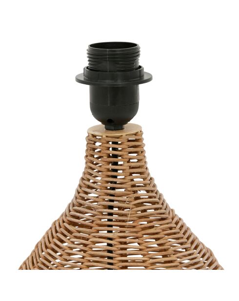 Base de lámpara Brasil E27, cable natural de 1,40 m, 22xH35 cm