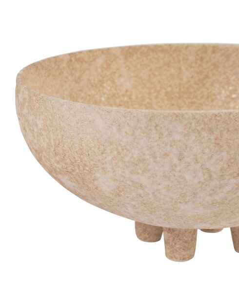 Vasque Iktoum blanc cassé - D18xH9 cm