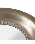 Miroir Drachma argenté - D29 cm