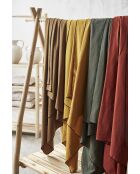 Corino tafelkleed van gewassen katoen met komijn 170 g/m² - 160x160 cm