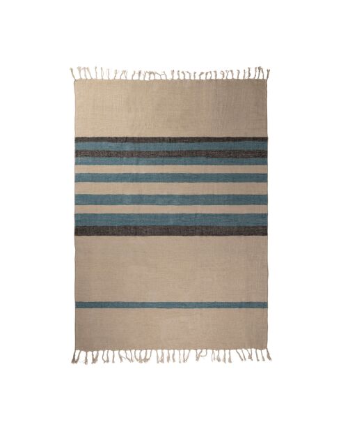 Hemlin Leinentuch azurblau - 170x130 cm