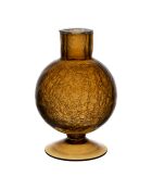 Bougeoir Oanez ambre - D10,5xH15,5 cm