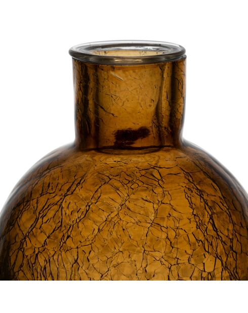 Bougeoir Oanez ambre - D10,5xH15,5 cm