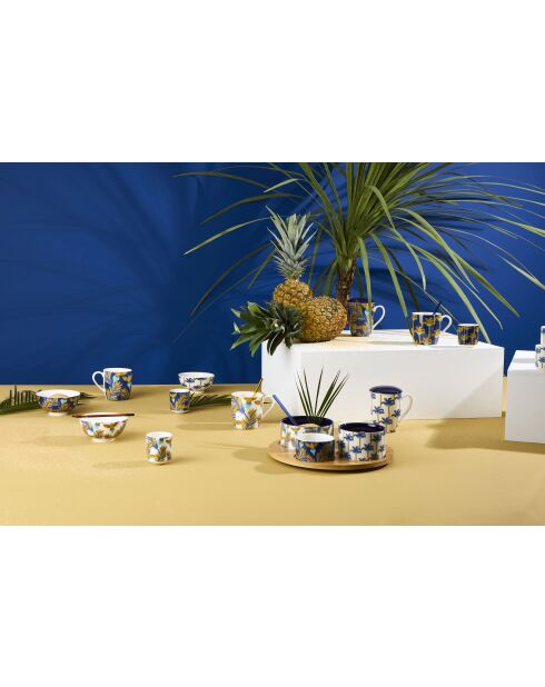 4 tasses à thé BTE Mocoa multicolores - 35 cl