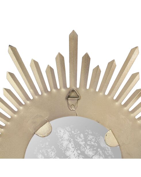 Miroir Aureol doré - D23 cm