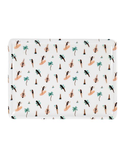 Plateau Palma multicolore - 40x30 cm