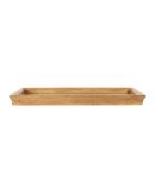 2 natürliche Firmin-Schalen - 50x32,5xH4/40x25,5xH4 cm