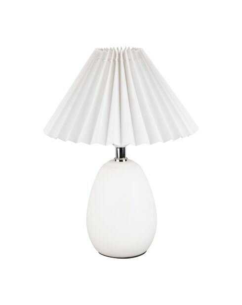 Lampe Funky E27 60 W câble 1,50 m blanche - D24,5xH33 cm