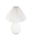 Lampe Funky E27 60 W câble 1,50 m blanche - D24,5xH33 cm