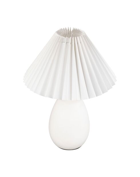 Lampe Funky E27 60 W câble 1,50 m blanche - D24,5xH33 cm