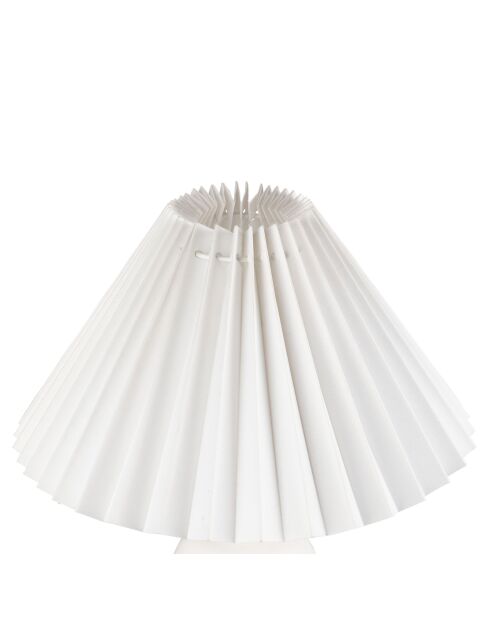 Lampe Funky E27 60 W câble 1,50 m blanche - D24,5xH33 cm