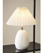 Lampe Funky E27 60 W câble 1,50 m blanche - D24,5xH33 cm