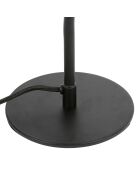 Lampe en coton Funky E27 câble 0,90 m noire/beige - D29xH60 cm