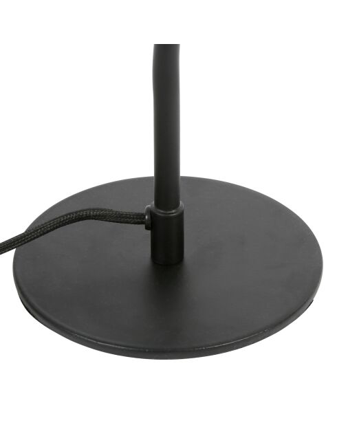 Lampe en coton Funky E27 câble 0,90 m noire/beige - D29xH60 cm