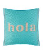 Coussin extérieur Palma turquoise - 45x45 cm