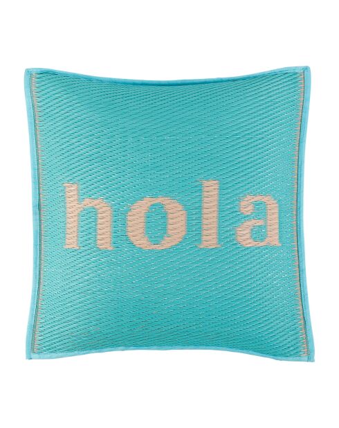 Coussin extérieur Palma turquoise - 45x45 cm