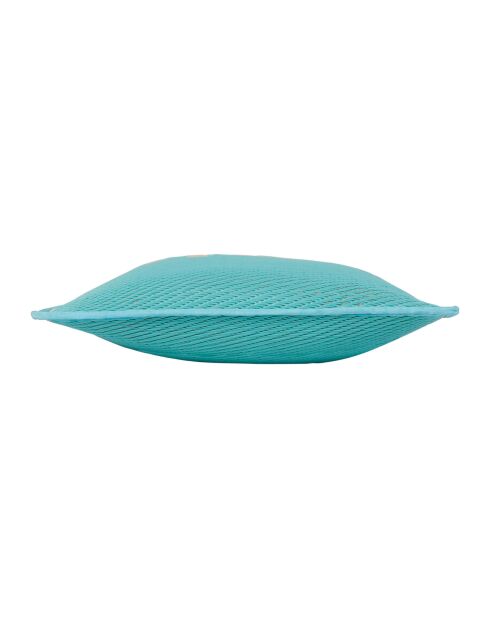 Coussin extérieur Palma turquoise - 45x45 cm