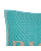 Coussin extérieur Palma turquoise - 45x45 cm