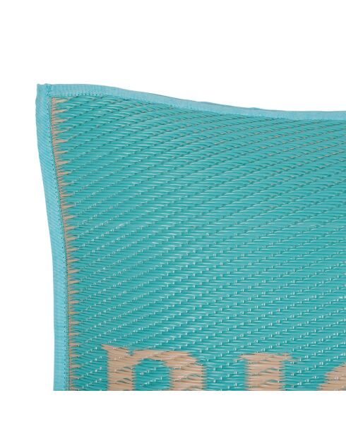 Coussin extérieur Palma turquoise - 45x45 cm