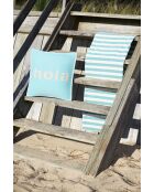 Coussin extérieur Palma turquoise - 45x45 cm