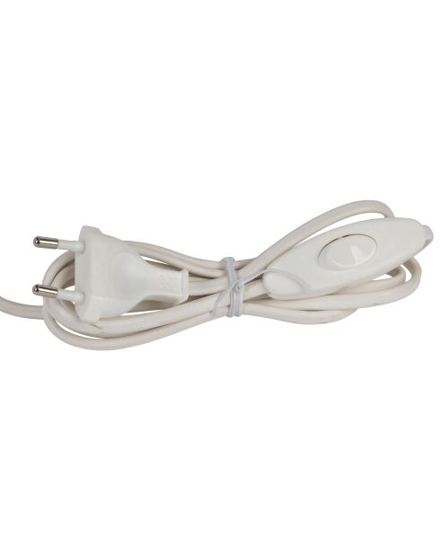Cavo per lampada Quintao E27 2 m bianco/naturale - D38xH38 cm