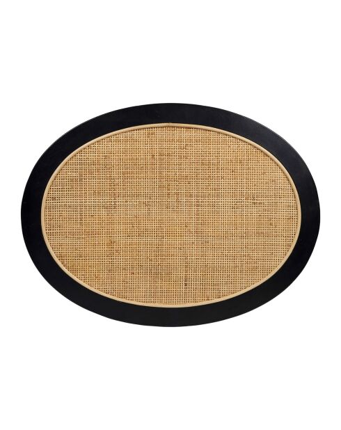 Table basse Balamea naturel/noir - 70x46,5xH43,5 cm