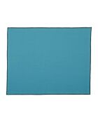 2 sets de table en coton lavé 170 g/m² Corino turquoise - 50x40 cm