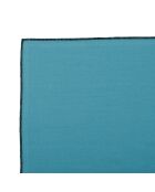 2 sets de table en coton lavé 170 g/m² Corino turquoise - 50x40 cm
