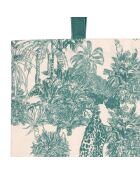 Sac tote bag en coton Mocoa émeraude - 38x42 cm