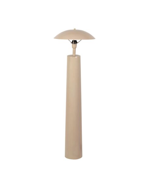 Lámpara de pie Champart E27, cable beige de 2,40 m, D15-40xH115 cm