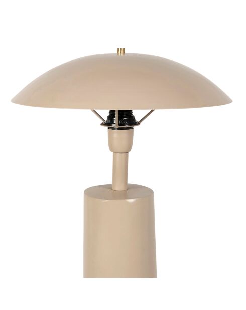 Lámpara de pie Champart E27, cable beige de 2,40 m, D15-40xH115 cm