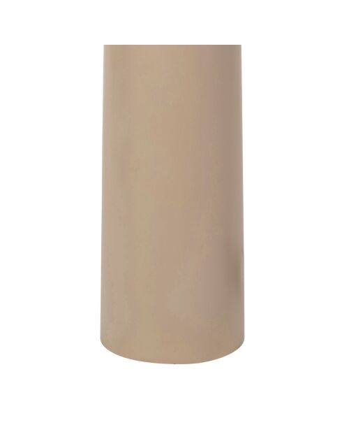 Lámpara de pie Champart E27, cable beige de 2,40 m, D15-40xH115 cm