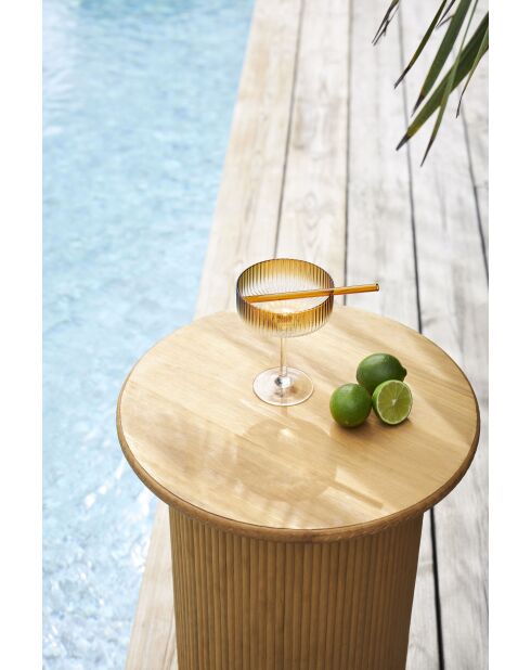 Table d'appoint Saori naturelle - D40xH50 cm