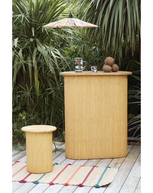 Table d'appoint Saori naturelle - D40xH50 cm