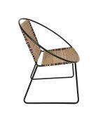 Korda runder Sessel mit Sitz H43 cm mehrfarbig - 76x63xH86 cm