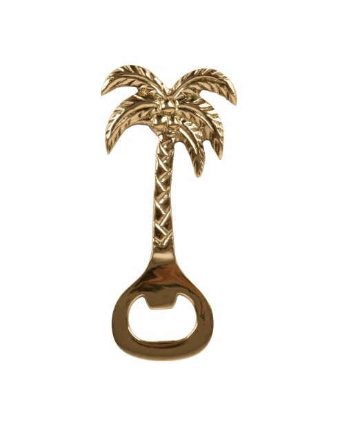 BTE Sunny Handflaschenöffner aus goldfarbenem Messing, 5,5 x 12 cm