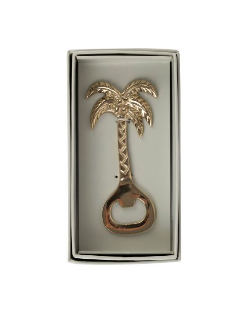 BTE Sunny Handflaschenöffner aus goldfarbenem Messing, 5,5 x 12 cm