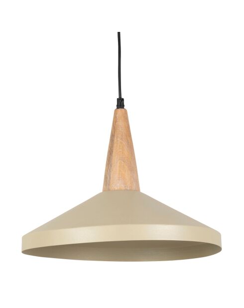 Suspension Atelier E27 câble 0,85 m beige/naturelle - D35x30 cm