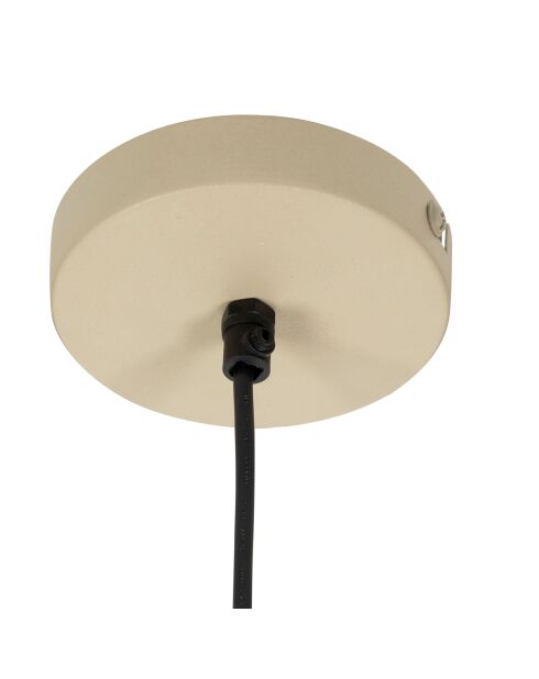 Suspension Atelier E27 câble 0,85 m beige/naturelle - D35x30 cm