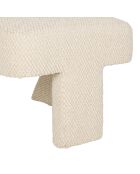 Poltrona Klosen in boucle losange color avorio - 70x70xH77 cm