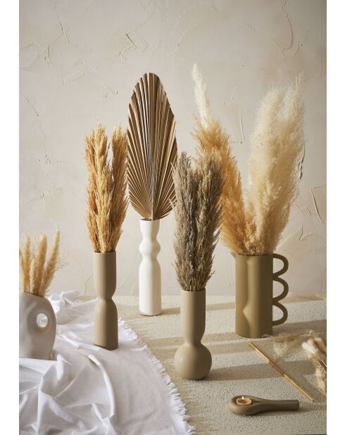 Vase Organic beige - D7xH31 cm