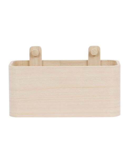 Boîte paulownia Anordi naturelle - 22x10xH13 cm
