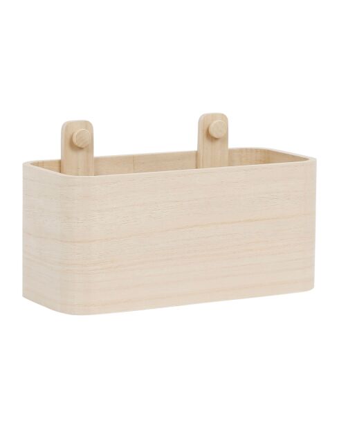Boîte paulownia Anordi naturelle - 22x10xH13 cm