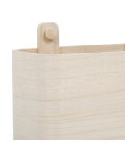 Boîte paulownia Anordi naturelle - 22x10xH13 cm