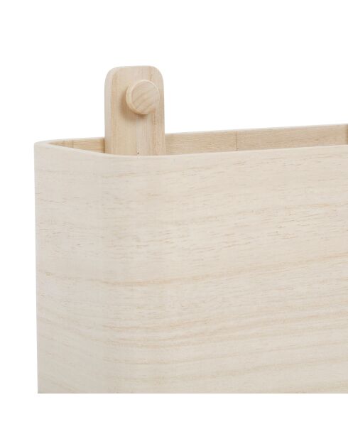 Boîte paulownia Anordi naturelle - 22x10xH13 cm