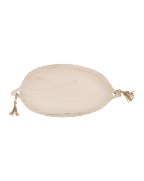 Bandeja ovalada Boende natural - 44x21 cm